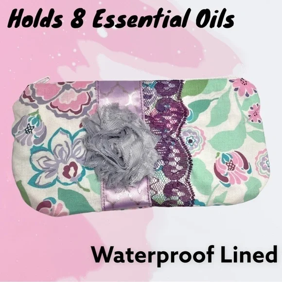 Essential Oil Waterproof White Pastel Floral Print
