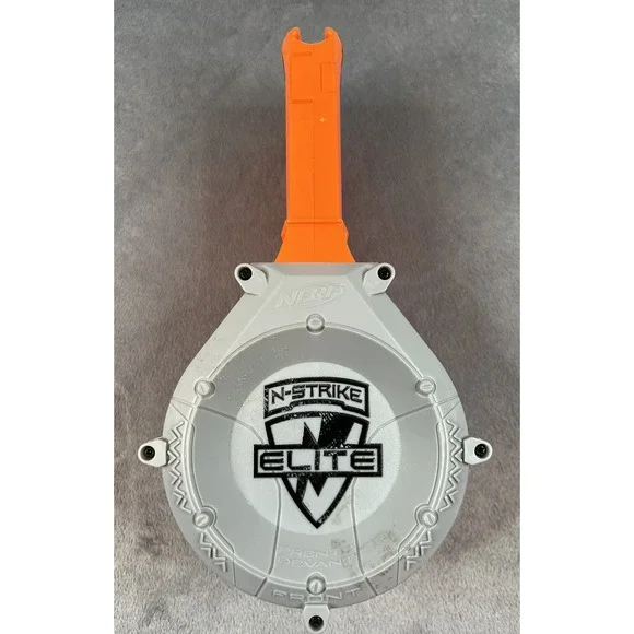 Nerf N-Strike Elite 25 Max Round Ammo Drum Magazine Replacement Dart Clip Orange