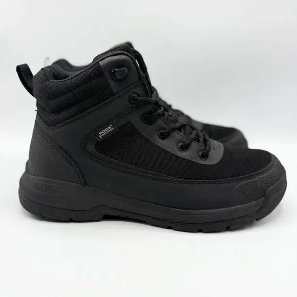 Bogs Shale Mid Glacialgrip WP Black Work Boots - Men’s US 9 / EU 42