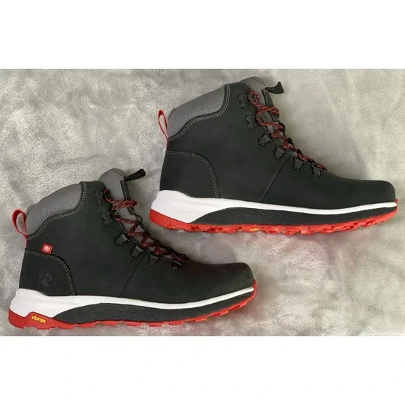 686 Rocky Hiking Boots Mens 10 Black Red Vibram Megagrip RKS0610 HNTG 6