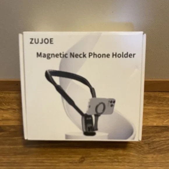 ZUJOE Silicone Magnetic‎ Neck Mount Phone Holder for Cell Phones New