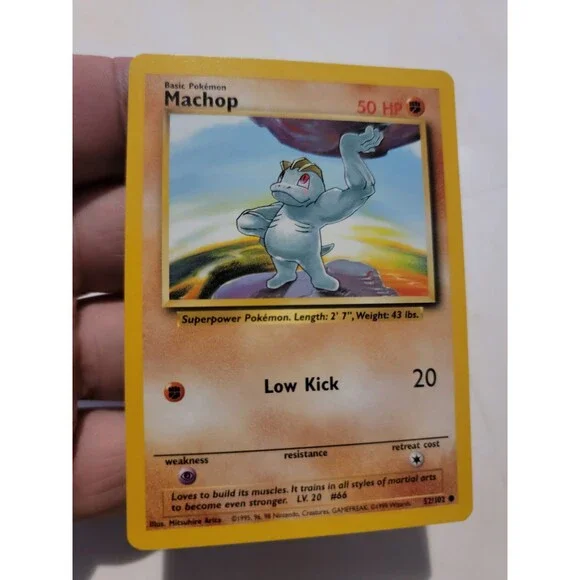 Pokemon TCG Card Vintage 1999 WOTC Game Freak Nintendo Wizards 90s Machop