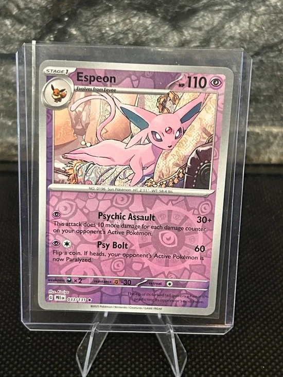 Pokemon Espeon 033/131 Reverse Holo‎ from Prismatic Evolutions Set M/NM
