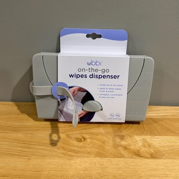 Brand New Ubbi On-The-Go Baby Wipes Dispenser