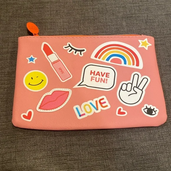 Ipsy Pink Makeup Bag cosmetics cosmetic bags beauty pouch pouches