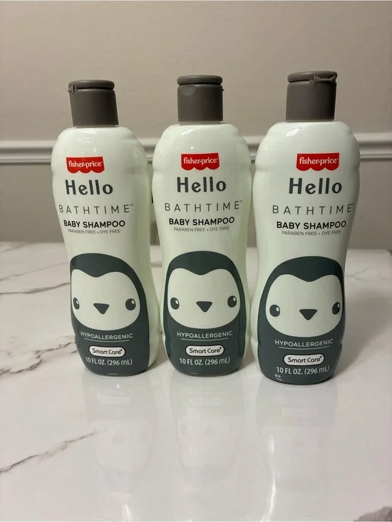 3-Pack Fisher-Price Hello Bathtime Baby Shampoo - Hypoallergenic