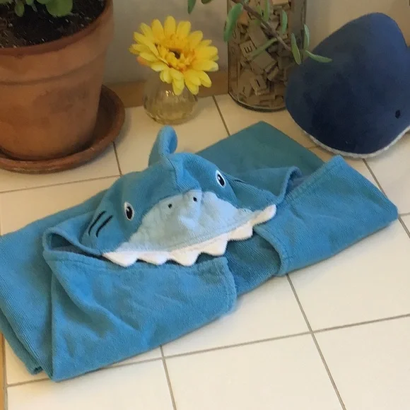 Friendly Shark Hooded Beach/Bath Towel (#4)