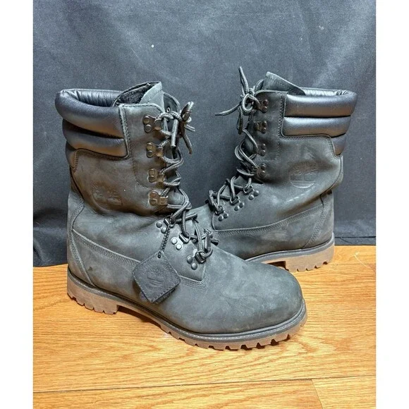 Timberland 8” 40 Below Super Boot Black Gum Shearling Line Men’s Size 12 Virbam