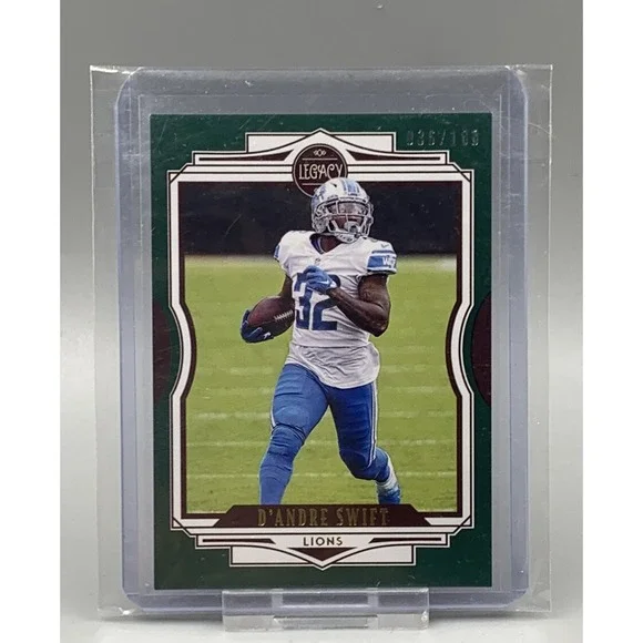 2021‎ Panini Legacy Green #61 D'Andre Swift 36/100 Detroit Lions