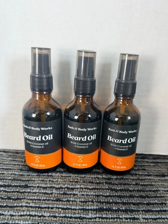 Bath & Body Works Beard Care Collection-Beard Oil-Lot of 3-New