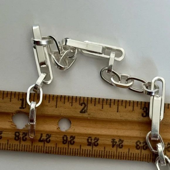 925 silver 24” 6mm 24” necklace link chain unisex handmade links