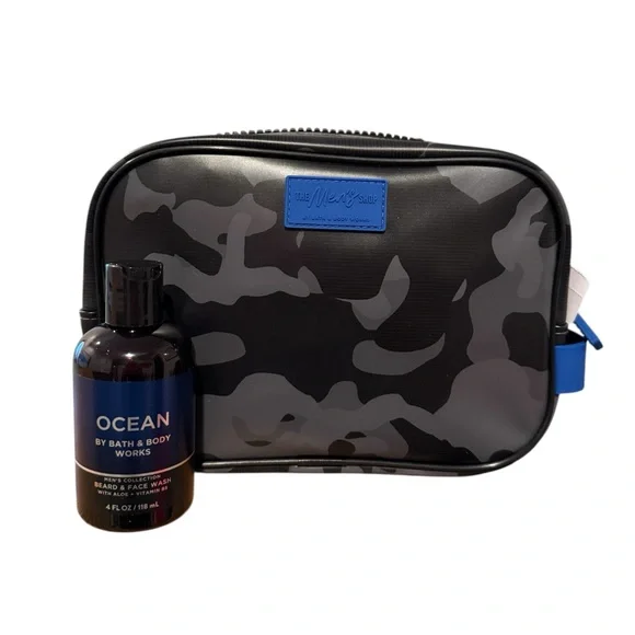 Bath & Body Works Men’s Collection Camoflauge Dopp Kit and Travel Face Wash NWT