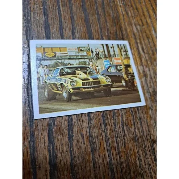 1971 Bill Hielscher Mr Bardahl Camaro Super Stock AHRA Fleer Drag Champs Card