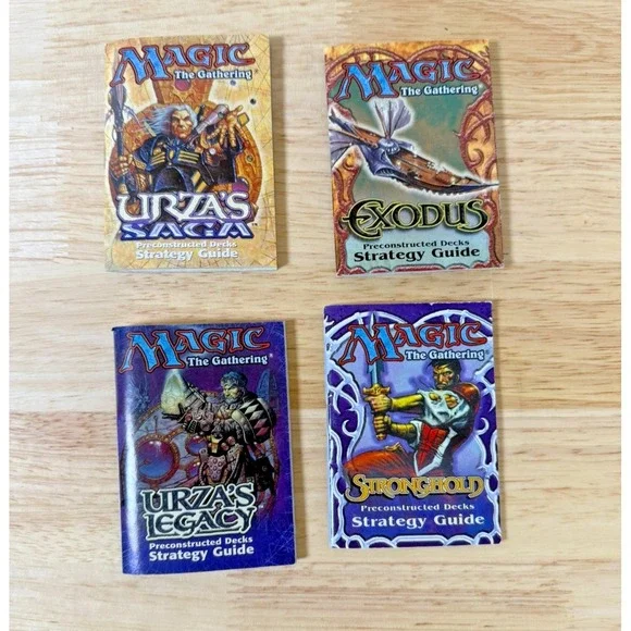 Magic The Gathering Strategy Guides And Storybook Urza's Saga Exodus - Lot Of 4