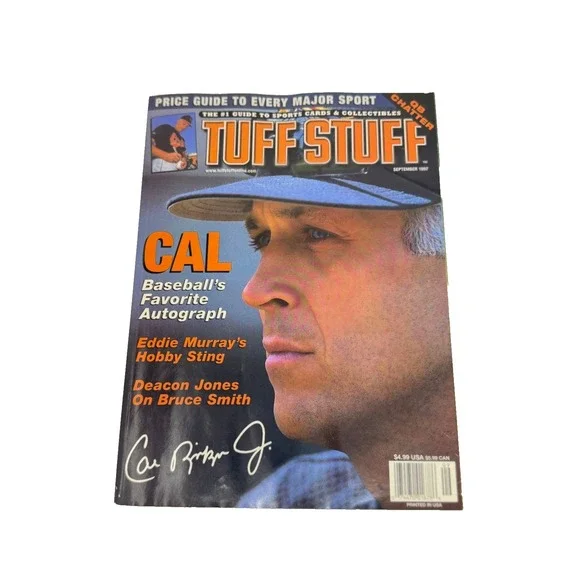 Tuff Stuff Cal Ripken Jr Magazine Sports Cards Baltimore Orioles September 1997