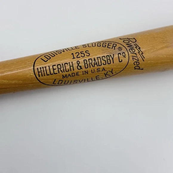 VTG Louisville Slugger Al‎ Kaline 125S Wood Baseball Bat Hillerich & Bradsby 32