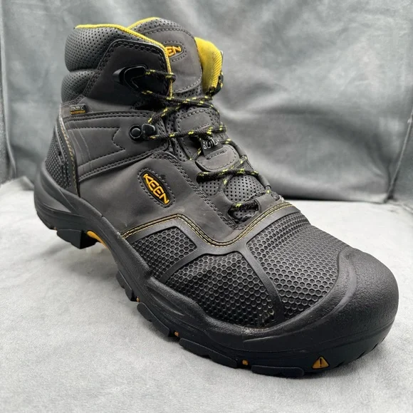 KEEN Utility Logandale 6” WP Men’s 13D Raven Black Soft Toe‎ Work Boots