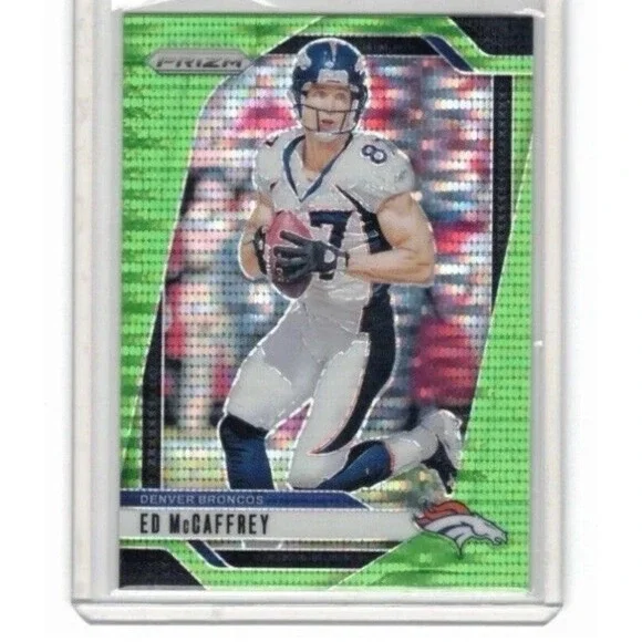 2024 Panini Prizm -  Neon‎ Green Pulsar Prizm #90 Ed McCaffrey  Denver Broncos