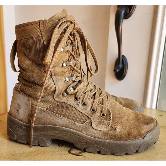 Garmont T8 Bifida US 9.5 Tan Coyote Brown Suede Tactical Military Lace Up Boots
