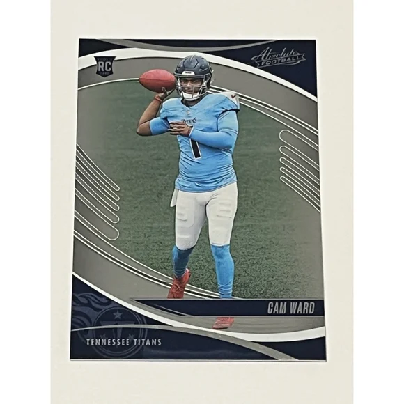 Cam Ward Tennessee Titans 2025 Panini Absolute RC Football Card