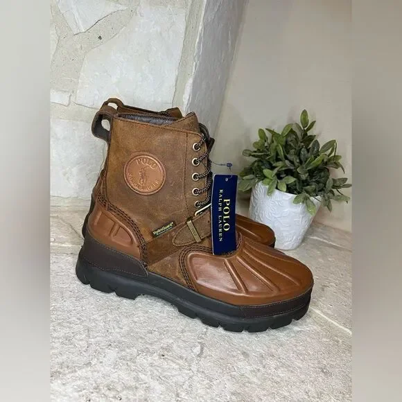 Polo Ralph Lauren Oslo High Waterproof Leather-Suede Boot 9.5