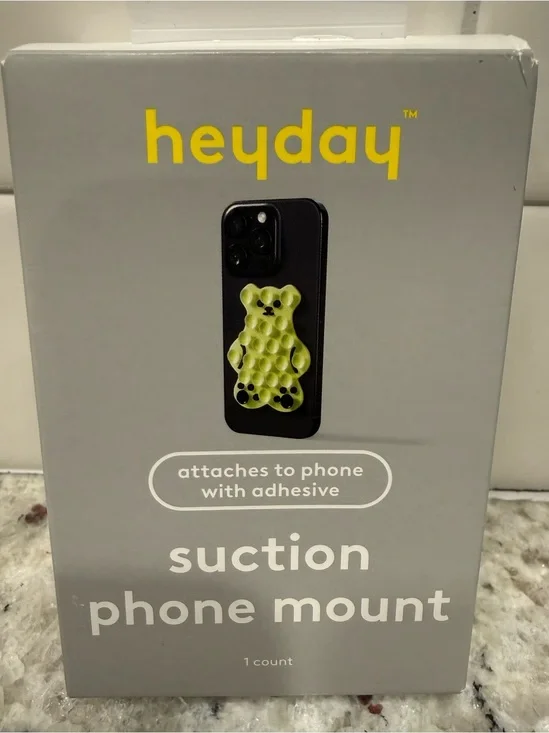 3/$15* heyday Lime Green Gummy Bear Suction Phone Mount NWT
