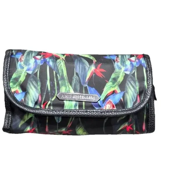 Aimee Kestenberg Cosmetic Travel Bag Floral Black B000677