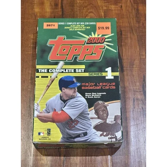 2000 Topps Series 1 MLB Baseball Complete 239 Card Box Set - New!