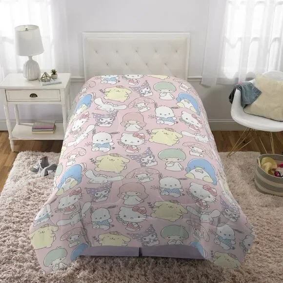 Hello Kitty Twin Comforter Sanrio Kids Bedding Set