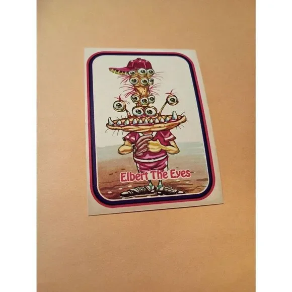 1988 Leaf Awesome All Stars Trading Card 67 Elbert the Eyes Baseball Parody