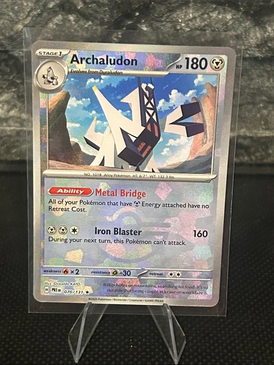 Pokemon Archaludon Pokeball 070/131 Holo from Prismatic Evolutions M/NM