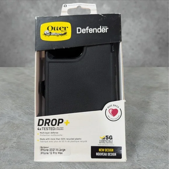 OtterBox Defender Holster Case for Apple iPhone 13 Pro Max/2021 X-Large Black W9