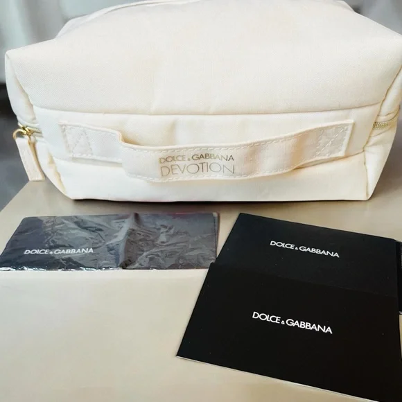 Dolce & Gabbana Bundle of Devotion Toiletry Pouch w/Branded Handle & Bonus Linen