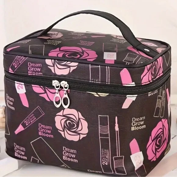 Large Capacity Makeup Hand Wash Bag, Casual Versatile Multi Functional Travel