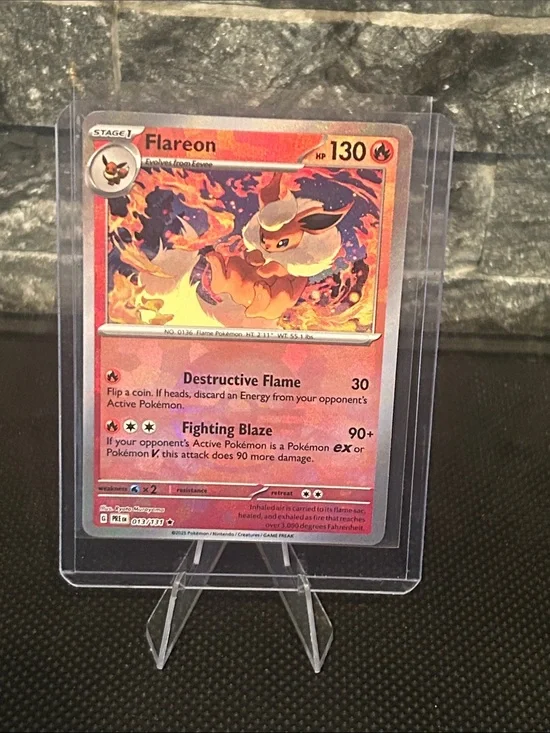 Pokemon Flareon Pokeball Holo 013/131 from Prismatic Evolution Set M/NM