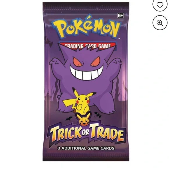 Pokemon  Halloween Trick or Trade BOOster Pack (3 Cards NWT