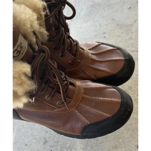 UGG BUTTE WORCHESTER STOUT WATERPROOF LEATHER SNOW BOOTS SIZE mens 9