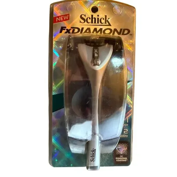 Schick FX Diamond Razor 2 blades Cartridges Shaver Handle fit Tracer Performer