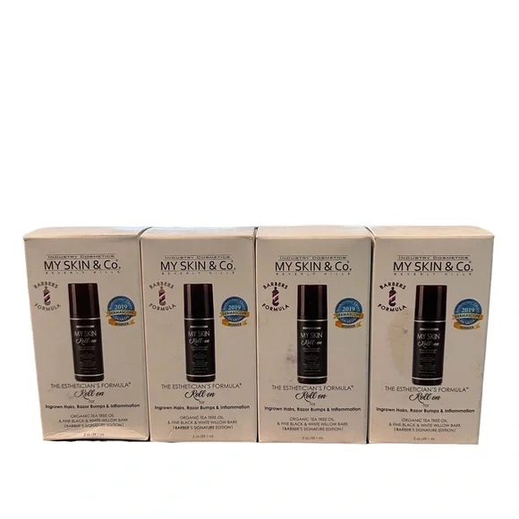 My Skin & Co Barber's Signature Ed Roll On F Ingrown Hairs, Razor Bumps X4 NEW