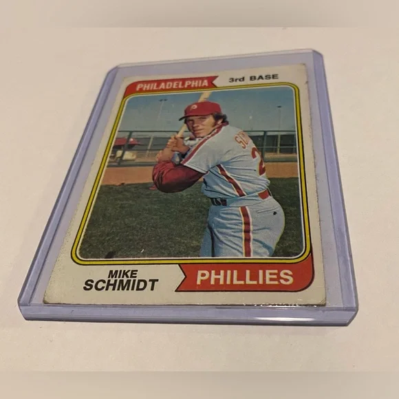 Mike Schmidt 1974 Topps Baseball 2nd Year HOF Vintage Collectible