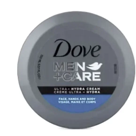 🛍️ Dove Men Care Ultra Hydra Cream Face, Hands and Body 2.53 FLOZ.(75ml)💥