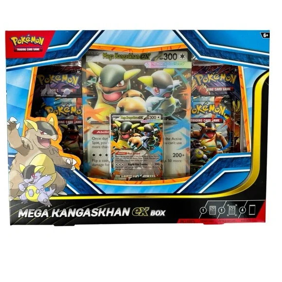 Pokemon Mega Kangaskhan EX Box - Blue Yellow Black