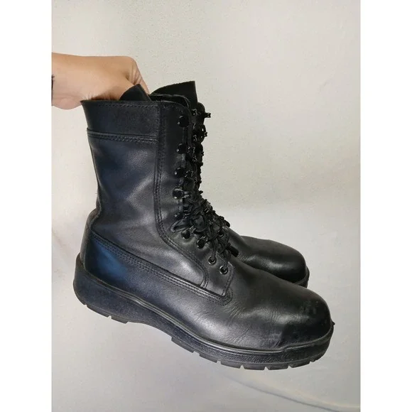 Rocky mens steel toed boots navy inspired size 11 made in USA vibram‎ soles