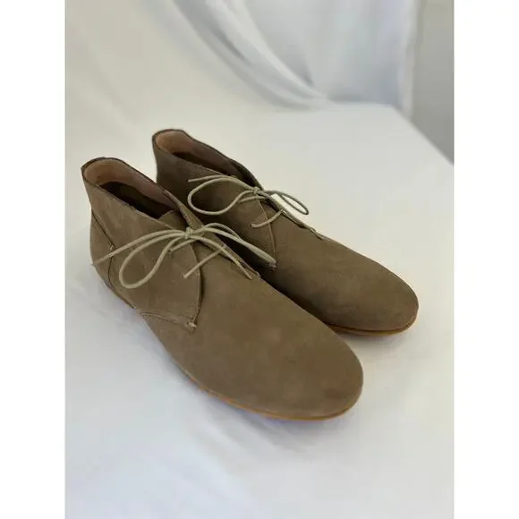 Pierre Cardin Paris Suede Mens Tan Classic Minimalist Preppy Ankle Boots Size 11