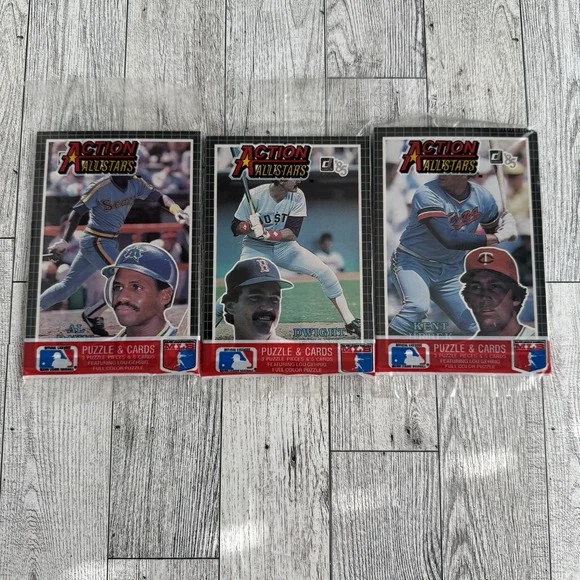 1985 DONRUSS ACTION ALL STARS - UNOPENED CELLO PACK Lot Of 3‎ Al Davis