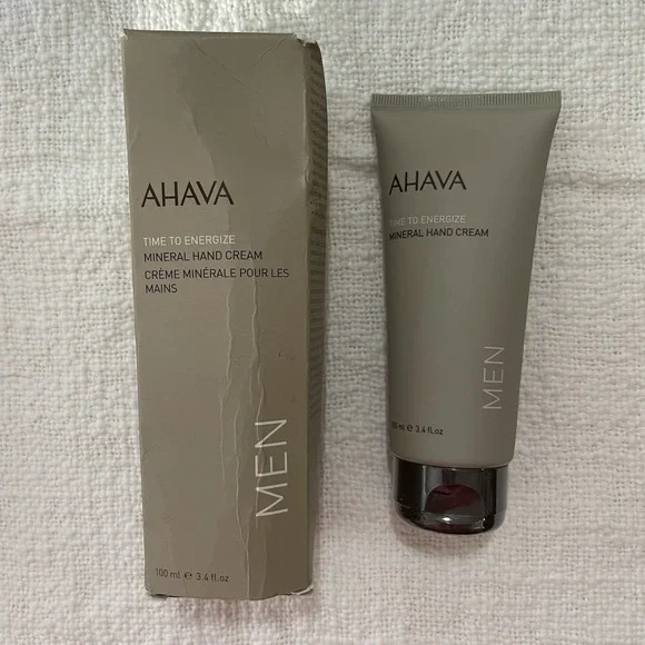 Ahava Time To Energize Mens‎ Mineral Hand Cream Dead Sea 3.4 Oz NEW Gift Spa