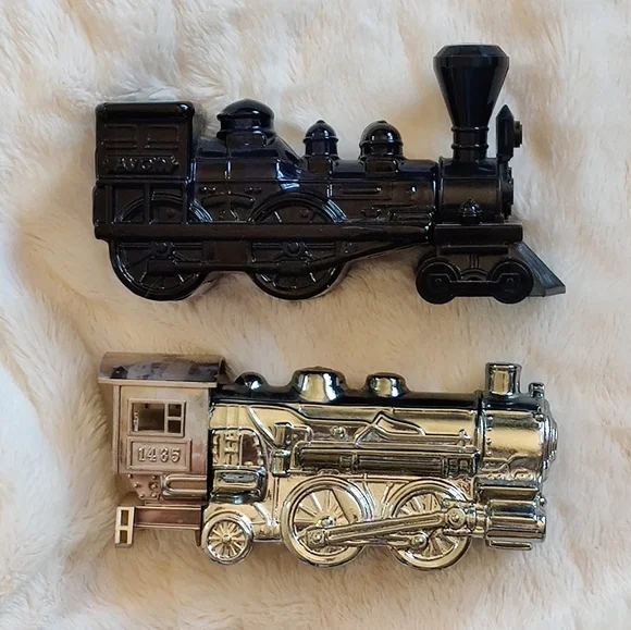 Vintage Avon Collectible Train Aftershave bottles