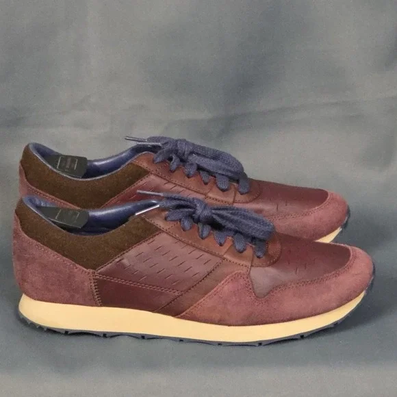 Ugg Australia Trigo Trainer Energ Comfort Burgundy Leather Men's Size US 10