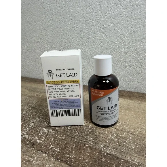 Cold Sins Get Laid Cologne Vanilla RARE NEW