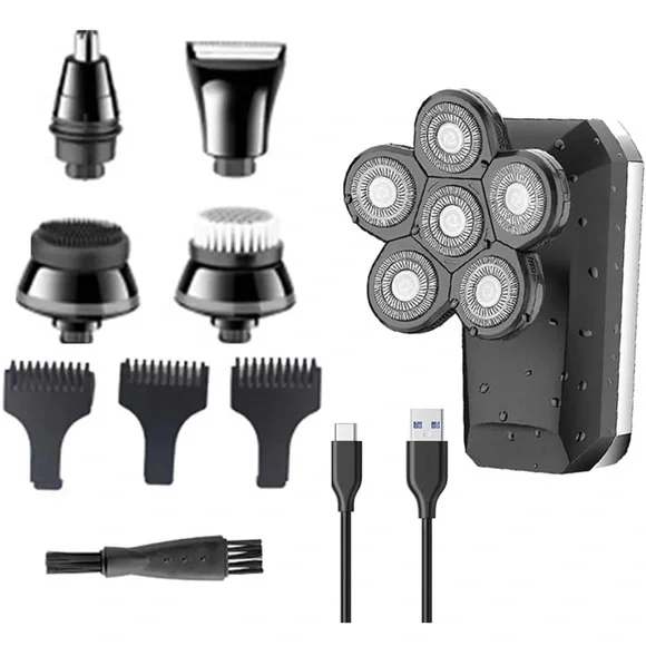 Multifunctional Men’s 5-in-1 Electric Head Shaver Kit‎ for Bald Men